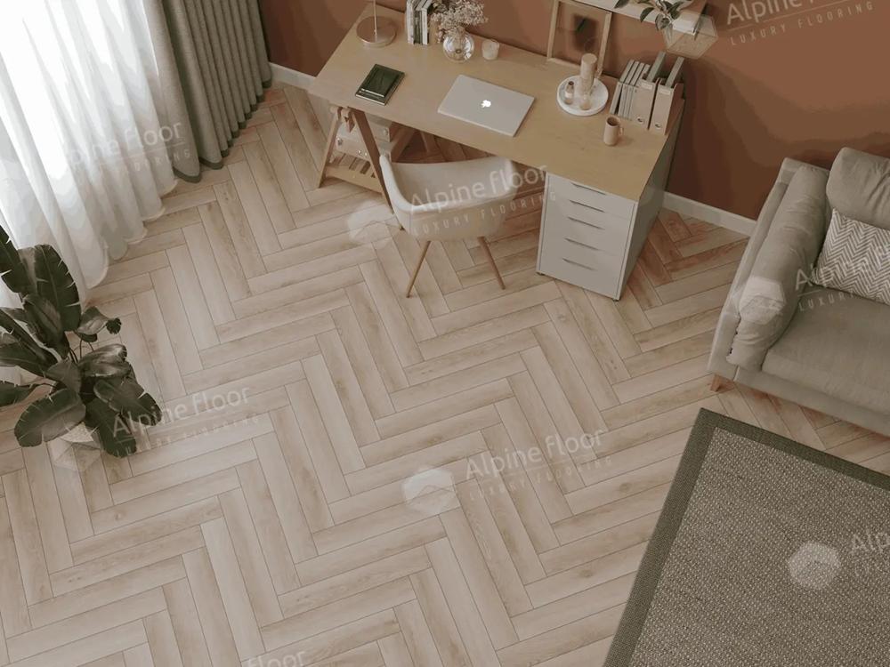Ламинат Alpine Floor Herringbone 12 Pro LF106-13 Дуб Берри